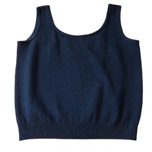 ST. JOHN Basics Black Sweater Shell Size Large